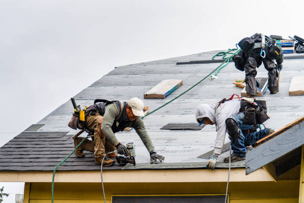 Professional Roofing technician working in Union City, MI